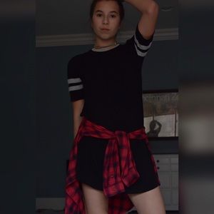 black tee shirt dress